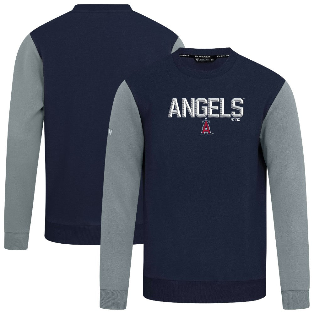 Los Angeles Angels Levelwear Throwback Ultimate Carve Sweatshirt Navy