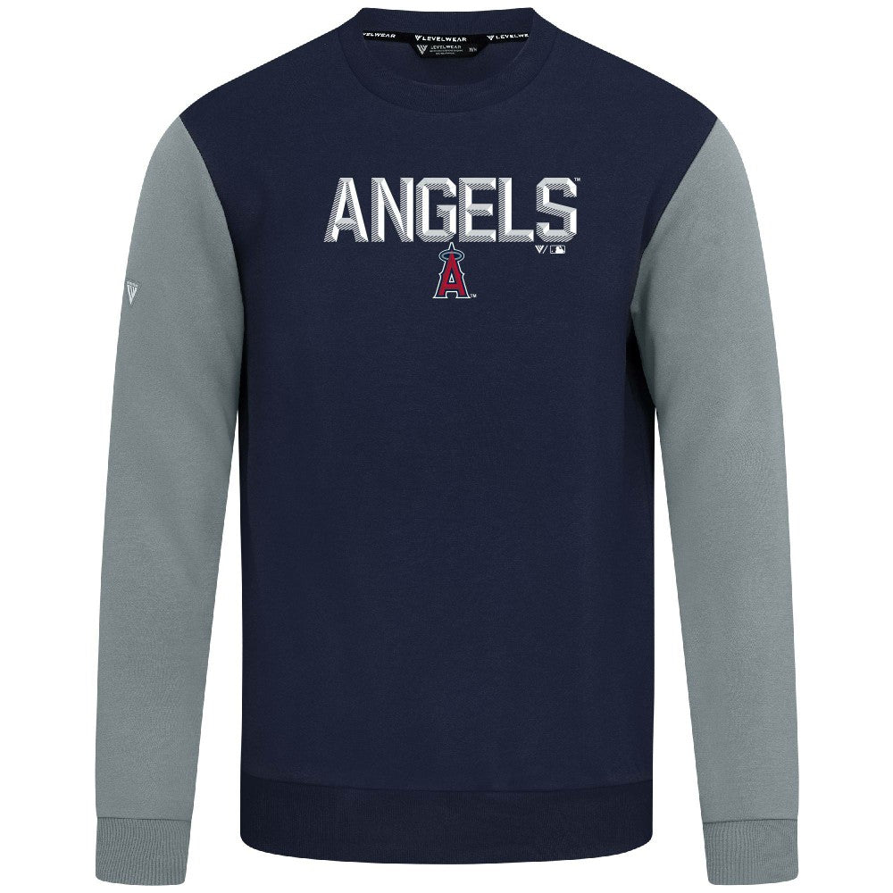 Los Angeles Angels Levelwear Throwback Ultimate Carve Sweatshirt Navy