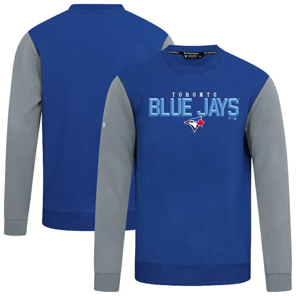 Toronto Blue Jays Levelwear Throwback Ultimate Carve Sweatshirt Royal