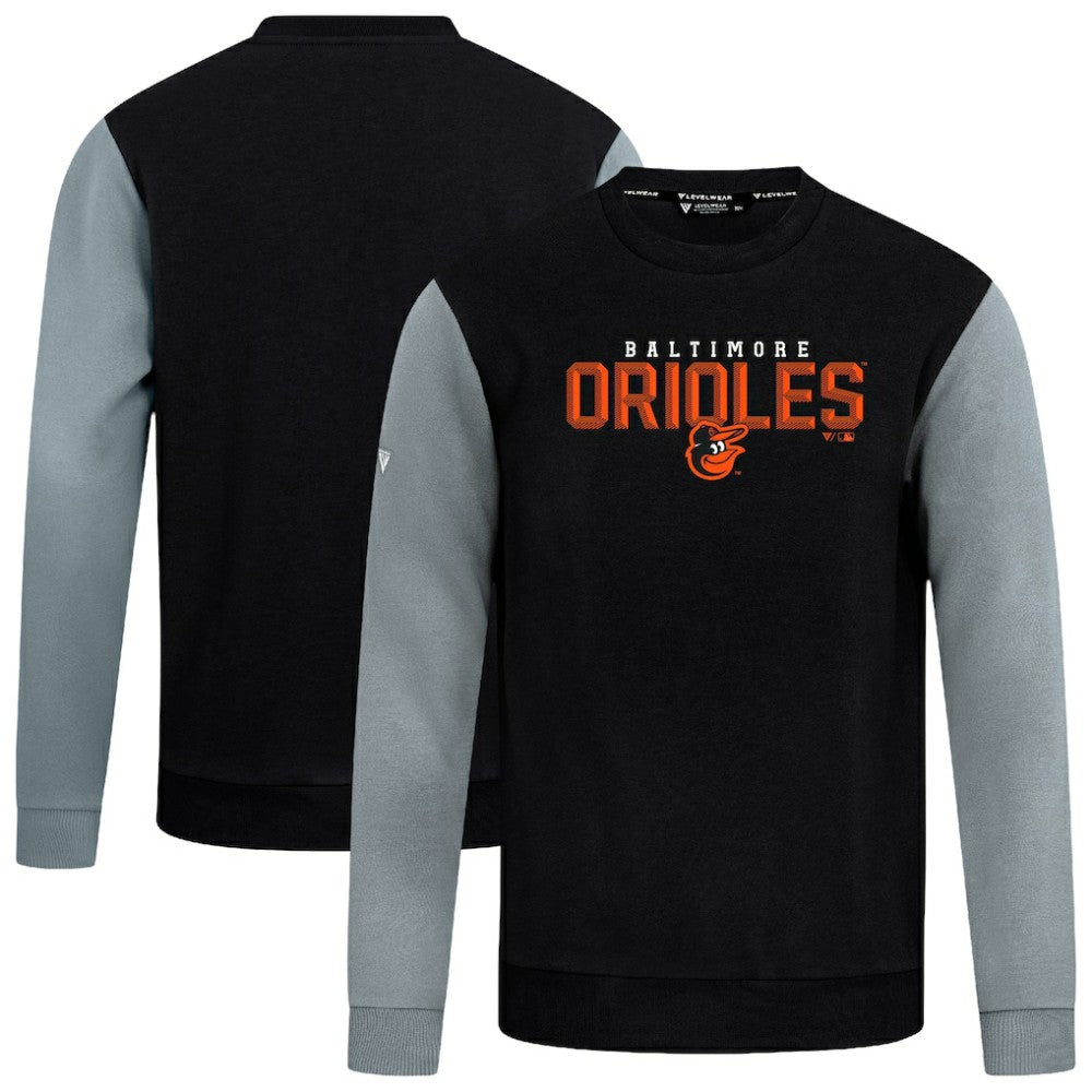 Baltimore Orioles Levelwear Throwback Ultimate Carve Sweatshirt Black