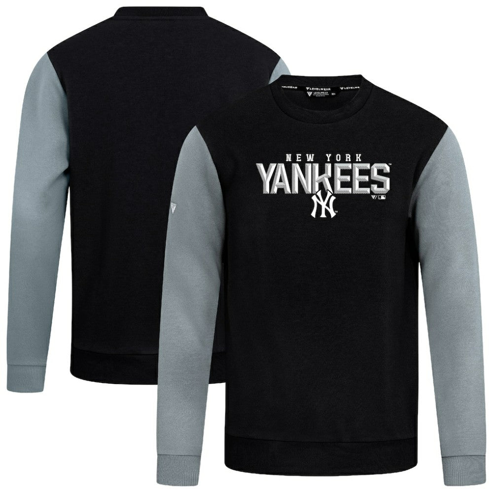 New York Yankees Levelwear Throwback Ultimate Carve Sweatshirt Black