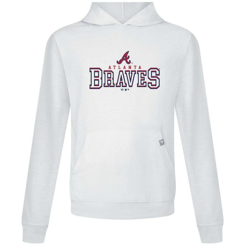 Atlanta Braves Levelwear Relay Journey Pullover Hoodie White