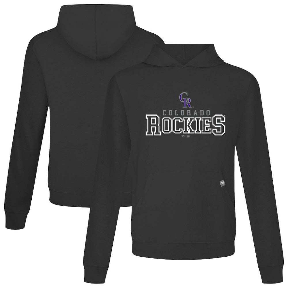 Colorado Rockies Levelwear Relay Journey Pullover Hoodie Black