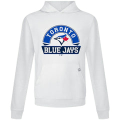 Toronto Blue Jays Levelwear Relay Banner Arch Pullover Hoodie White
