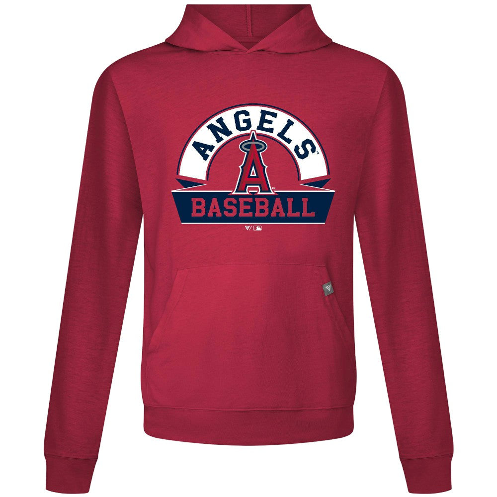 Los Angeles Angels Levelwear Relay Banner Arch Pullover Hoodie Red