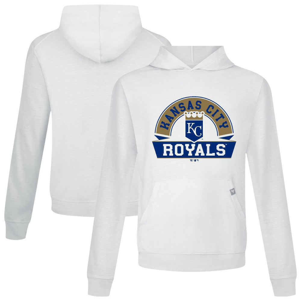 Kansas City Royals Levelwear Relay Banner Arch Pullover Hoodie White