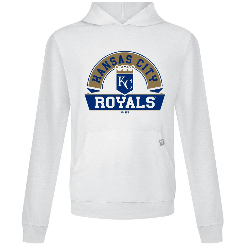 Kansas City Royals Levelwear Relay Banner Arch Pullover Hoodie White