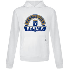 Kansas City Royals Levelwear Relay Banner Arch Pullover Hoodie White