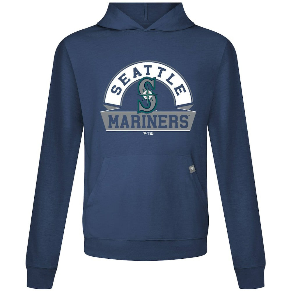 Seattle Mariners Levelwear Relay Banner Arch Pullover Hoodie Navy