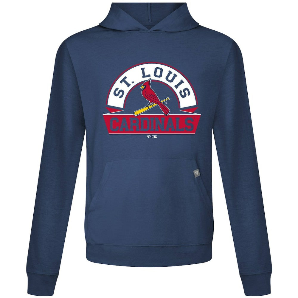 St. Louis Cardinals Levelwear Relay Banner Arch Pullover Hoodie Navy