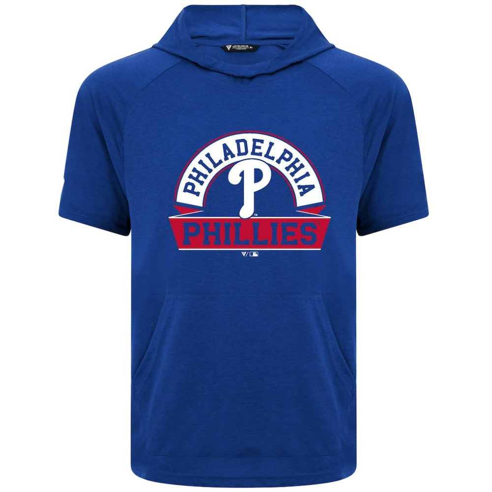 Philadelphia Phillies Levelwear Phase Banner Arch Hoodie T-Shirt Royal