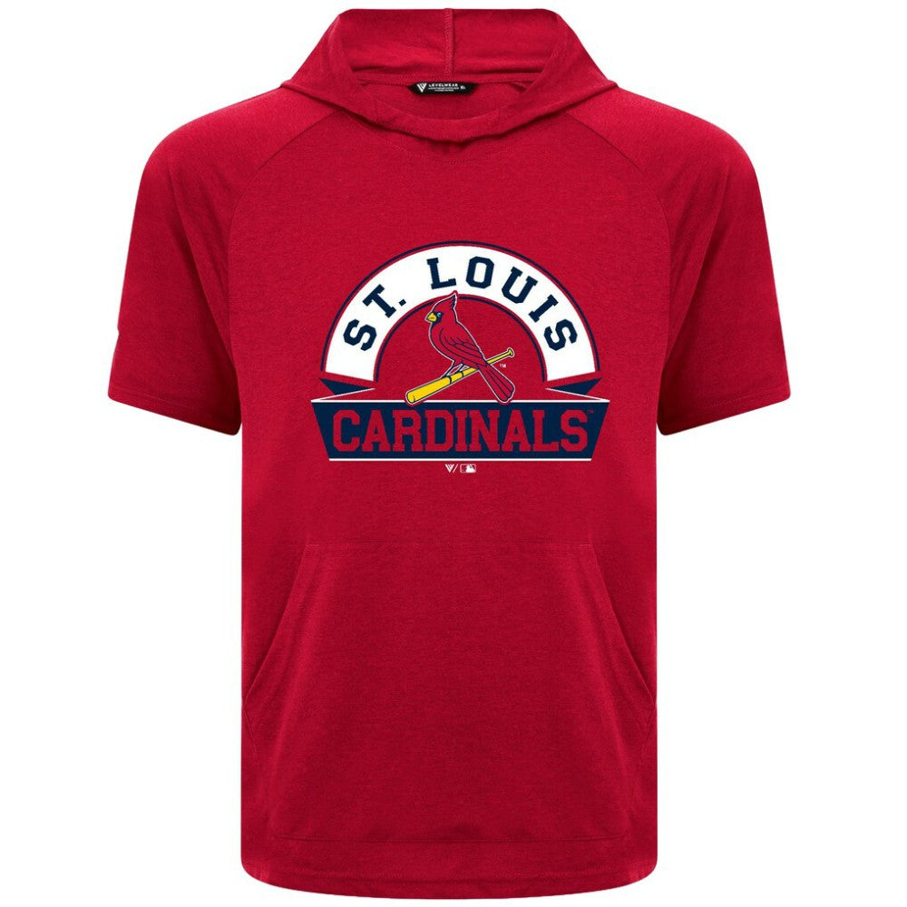 St. Louis Cardinals Levelwear Phase Banner Arch Hoodie T-Shirt Red