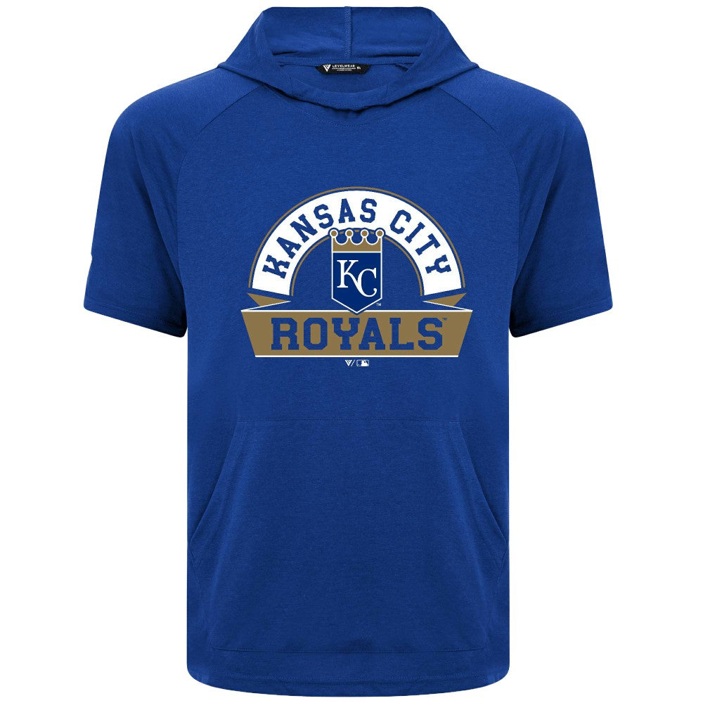 Kansas City Royals Levelwear Phase Banner Arch Hoodie T-Shirt Royal