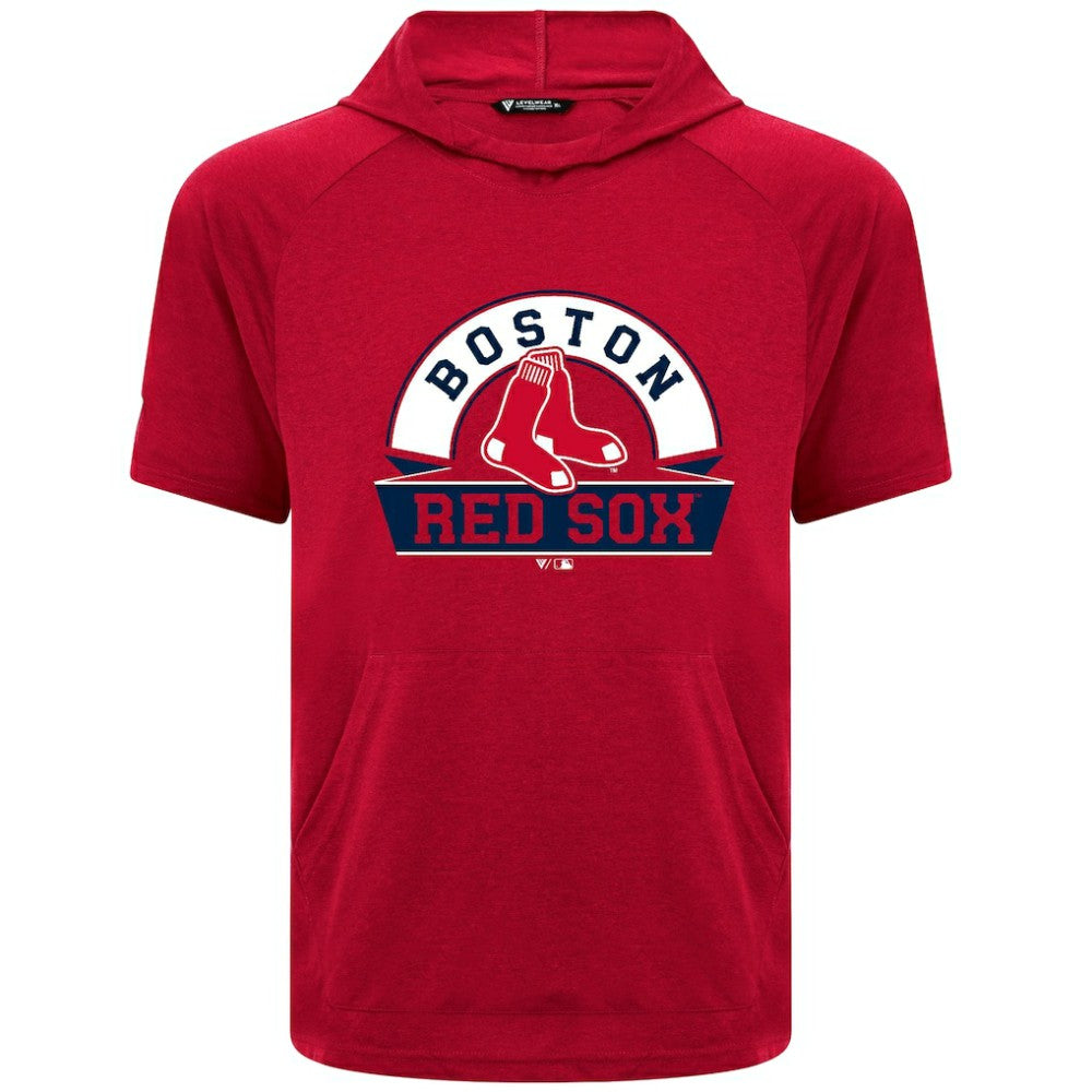 Boston Red Sox Levelwear Phase Banner Arch Hoodie T-Shirt Red
