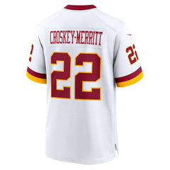 Jacory Croskey-Merritt Washington Commanders Game Super Bowl Era Jersey - White discount