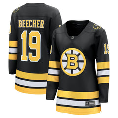 John Beecher Boston Bruins Fanatics Women's Home Breakaway Player Jersey - Black Jerseys