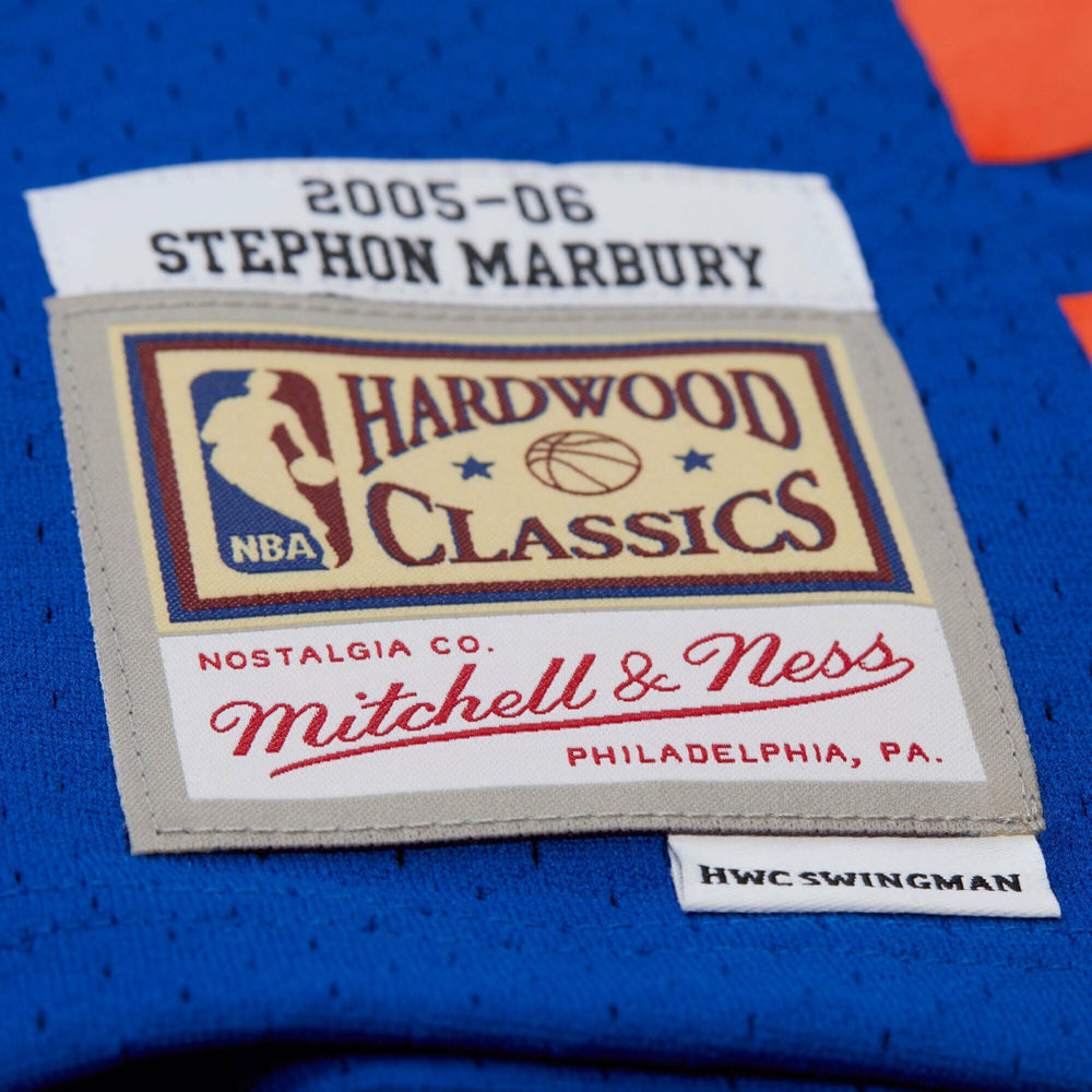 Stephon Marbury New York Knicks 2005/06 Hardwood Classics Swingman Jersey - Blue discount
