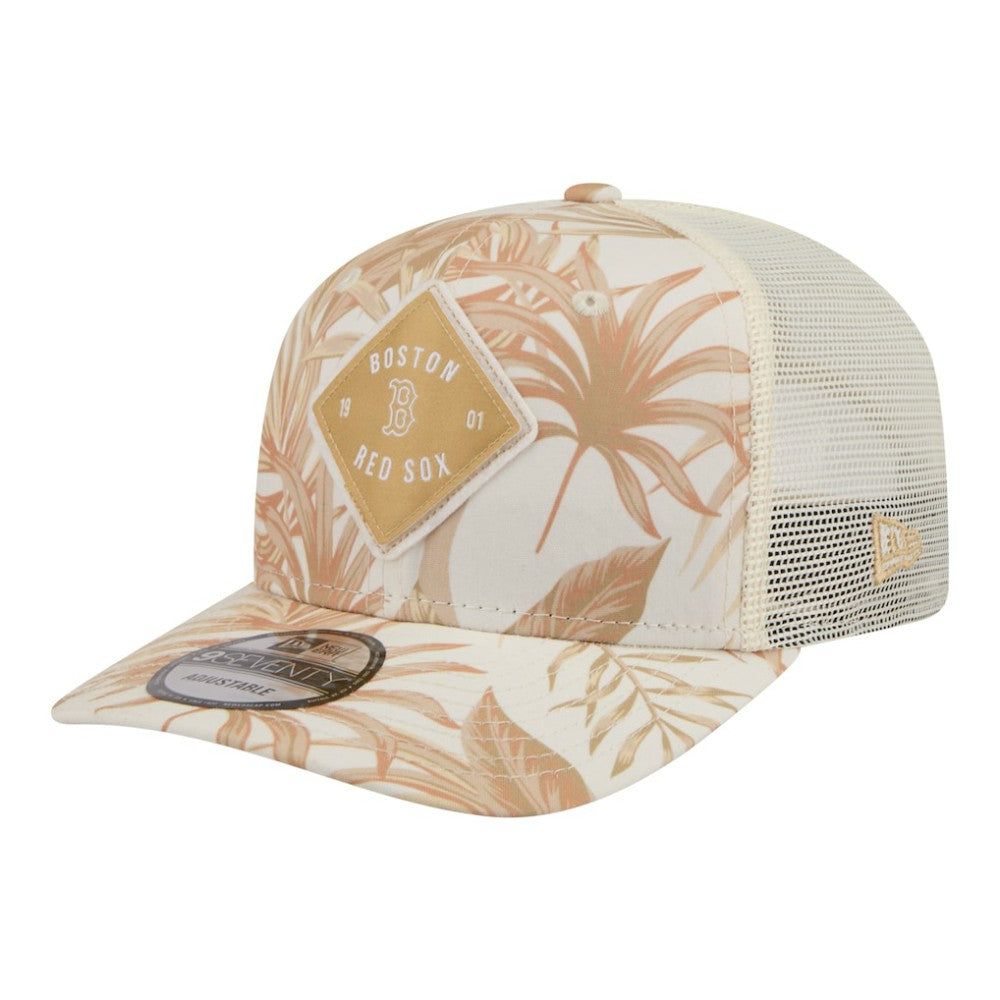 Boston Red Sox Tonal Palm 9SEVENTY Adjustable Trucker Hat Tan