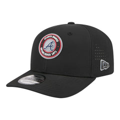 Atlanta Braves Circle 9SEVENTY Adjustable Hat Black