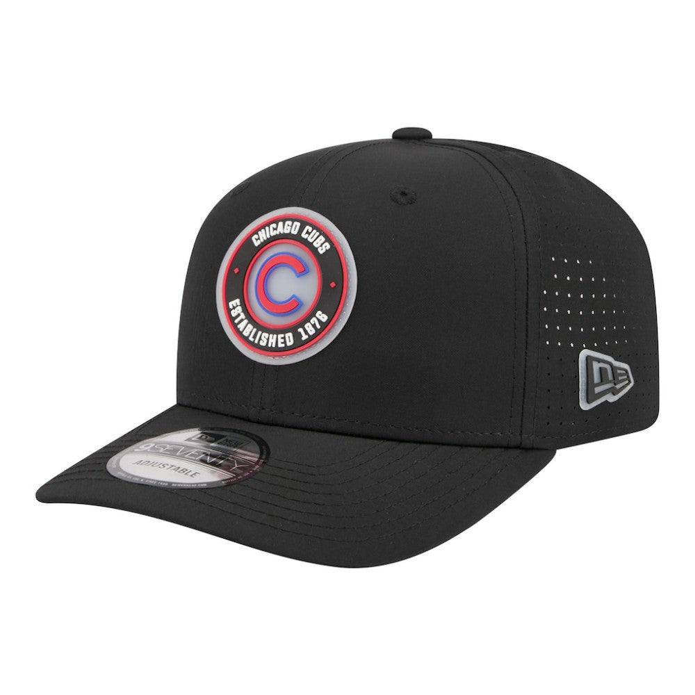 Chicago Cubs Circle 9SEVENTY Adjustable Hat Black