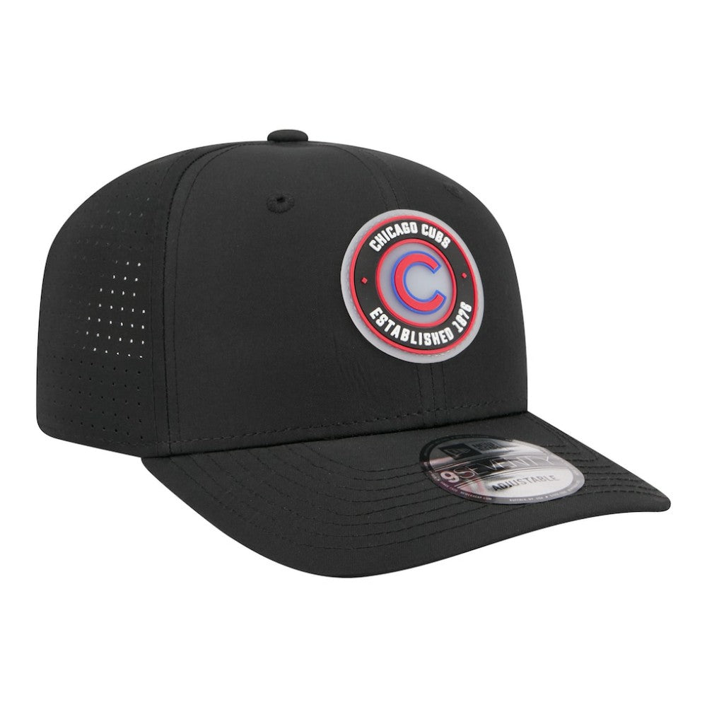 Chicago Cubs Circle 9SEVENTY Adjustable Hat Black