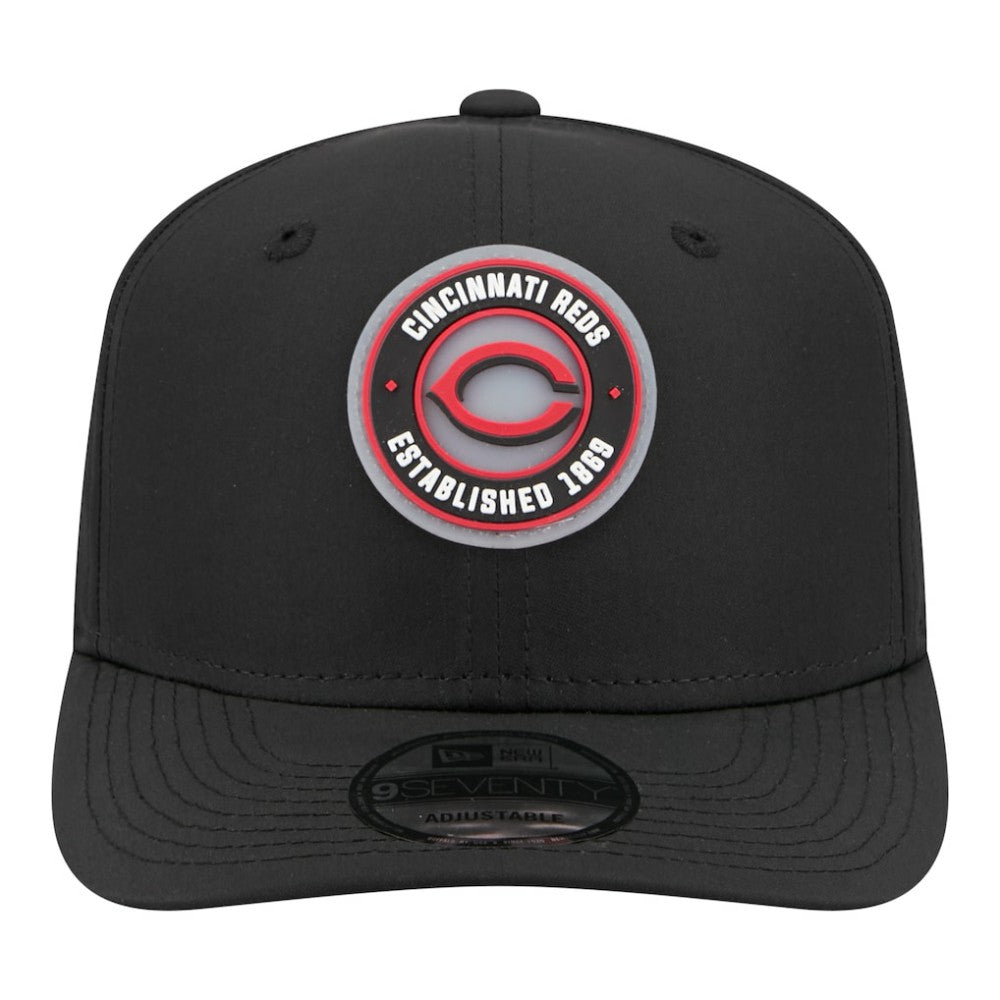Cincinnati Reds Circle 9SEVENTY Adjustable Hat Black