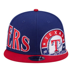Texas Rangers Stretched Two-Tone 9FIFTY Adjustable Hat Royal/Red
