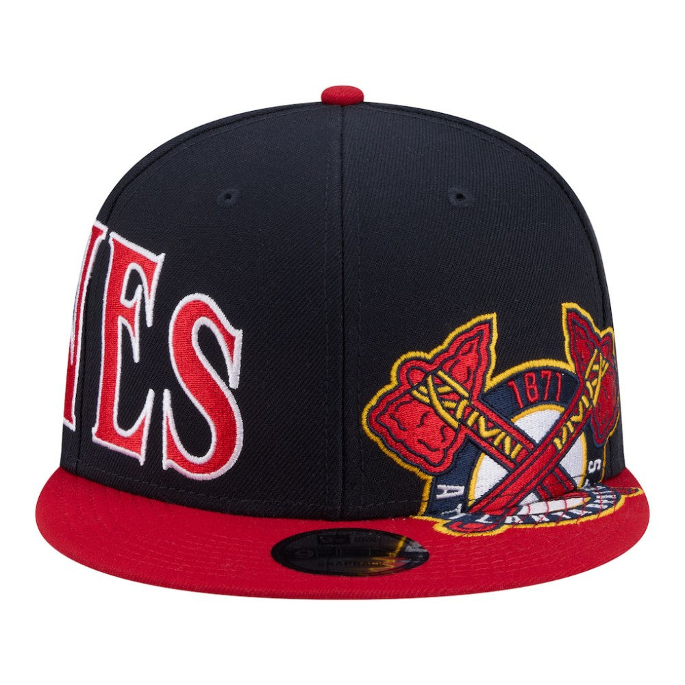 Atlanta Braves Stretched Two-Tone 9FIFTY Adjustable Hat Navy/Red