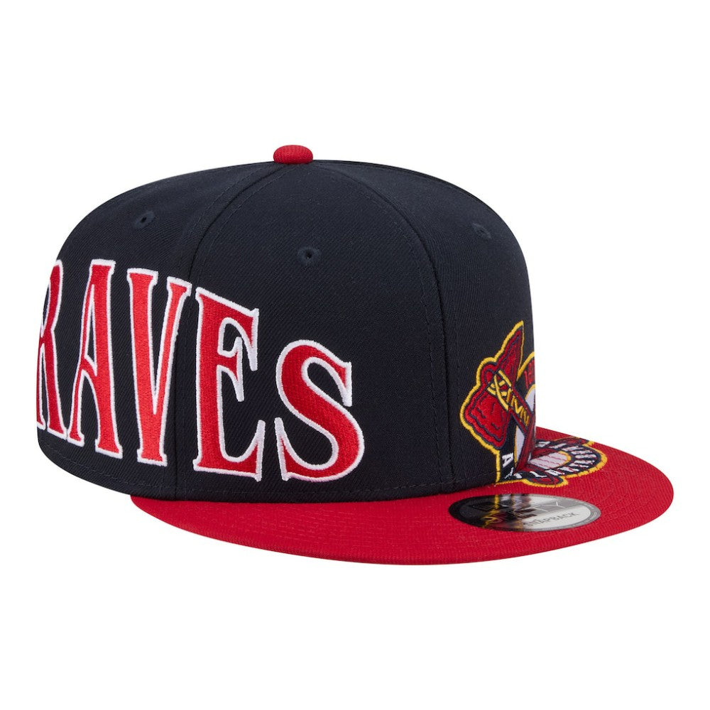 Atlanta Braves Stretched Two-Tone 9FIFTY Adjustable Hat Navy/Red