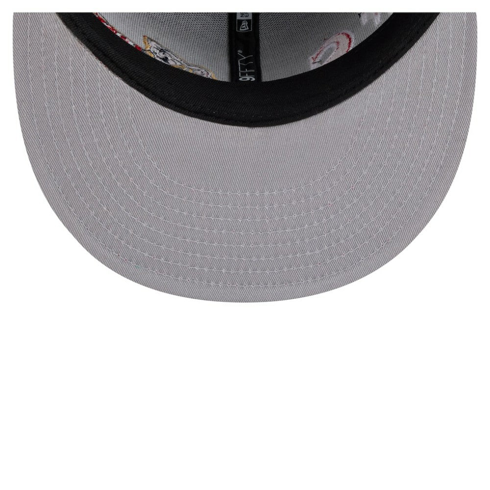 Atlanta Braves Stretched Two-Tone 9FIFTY Adjustable Hat Navy/Red