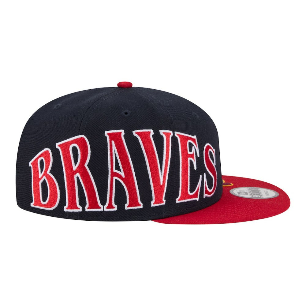 Atlanta Braves Stretched Two-Tone 9FIFTY Adjustable Hat Navy/Red