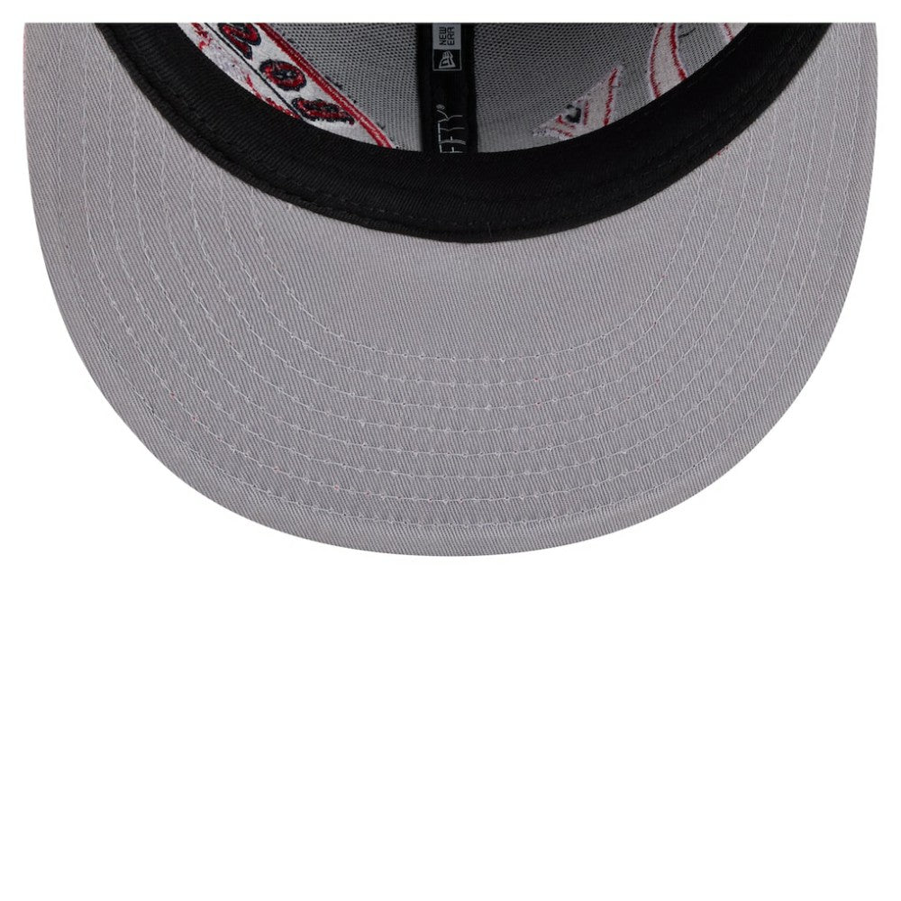 Boston Red Sox Stretched Two-Tone 9FIFTY Adjustable Hat Navy/Red