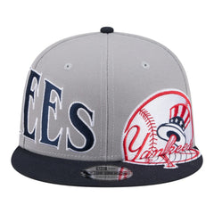 New York Yankees Stretched Two-Tone 9FIFTY Adjustable Hat Gray/Navy