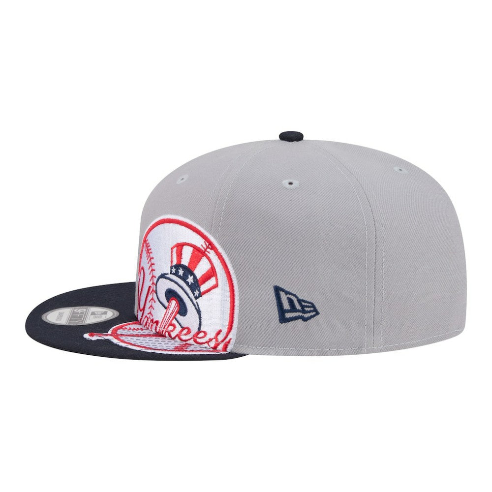 New York Yankees Stretched Two-Tone 9FIFTY Adjustable Hat Gray/Navy