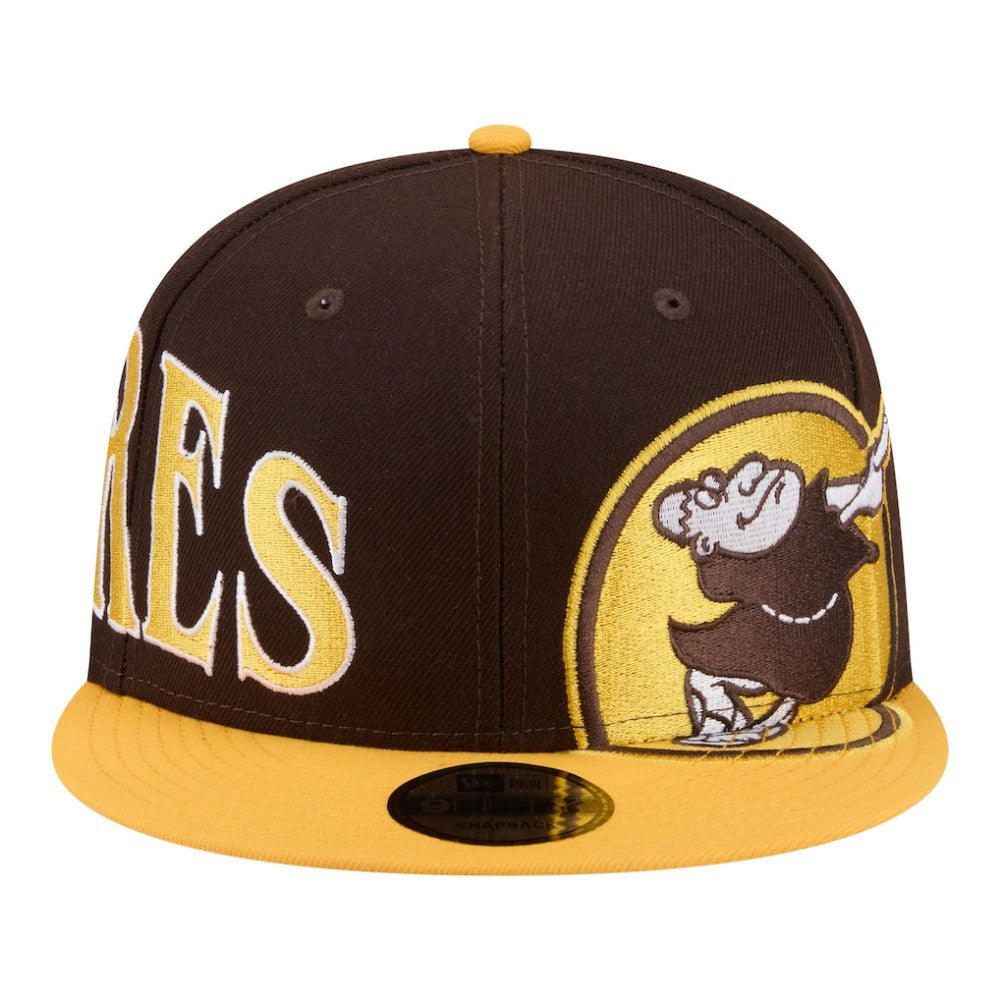 San Diego Padres Stretched Two-Tone 9FIFTY Adjustable Hat Brown/Gold