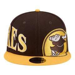 San Diego Padres Stretched Two-Tone 9FIFTY Adjustable Hat Brown/Gold