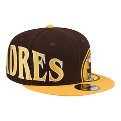 San Diego Padres Stretched Two-Tone 9FIFTY Adjustable Hat Brown/Gold