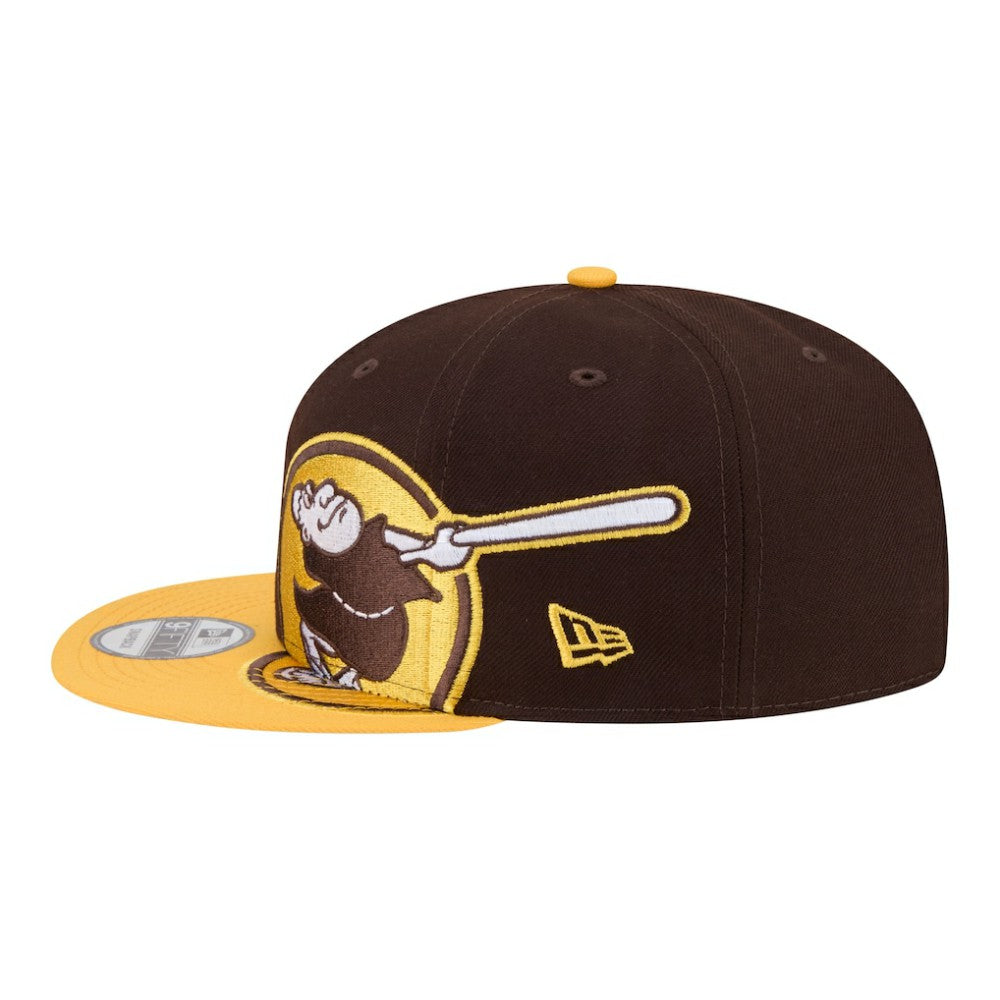 San Diego Padres Stretched Two-Tone 9FIFTY Adjustable Hat Brown/Gold