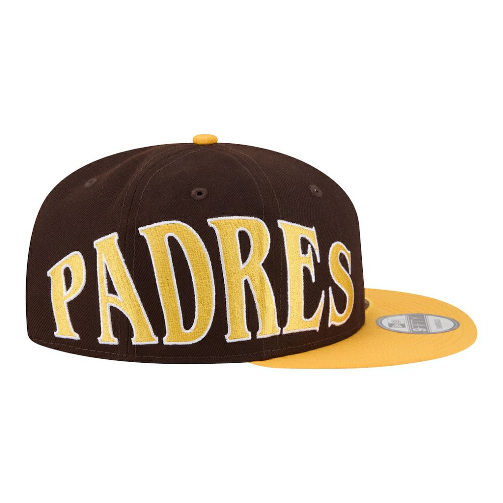 San Diego Padres Stretched Two-Tone 9FIFTY Adjustable Hat Brown/Gold