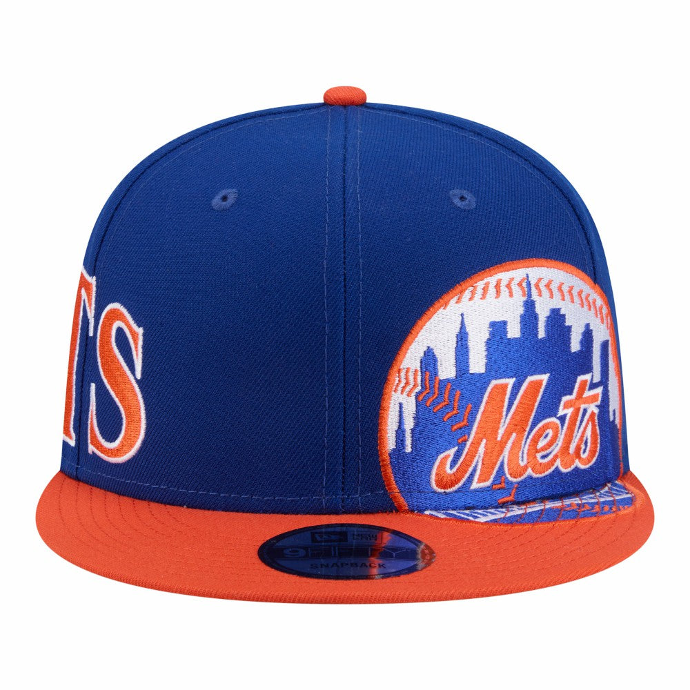 New York Mets Stretched Two-Tone 9FIFTY Adjustable Hat Royal/Orange