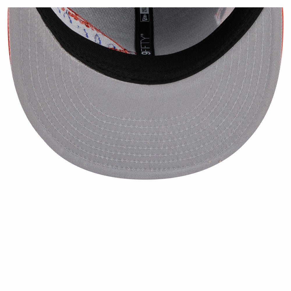 New York Mets Stretched Two-Tone 9FIFTY Adjustable Hat Royal/Orange