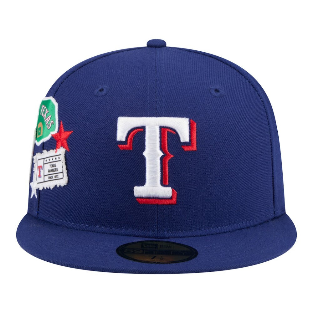 Texas Rangers City Patch 59FIFTY Fitted Hat Royal