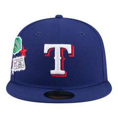 Texas Rangers City Patch 59FIFTY Fitted Hat Royal