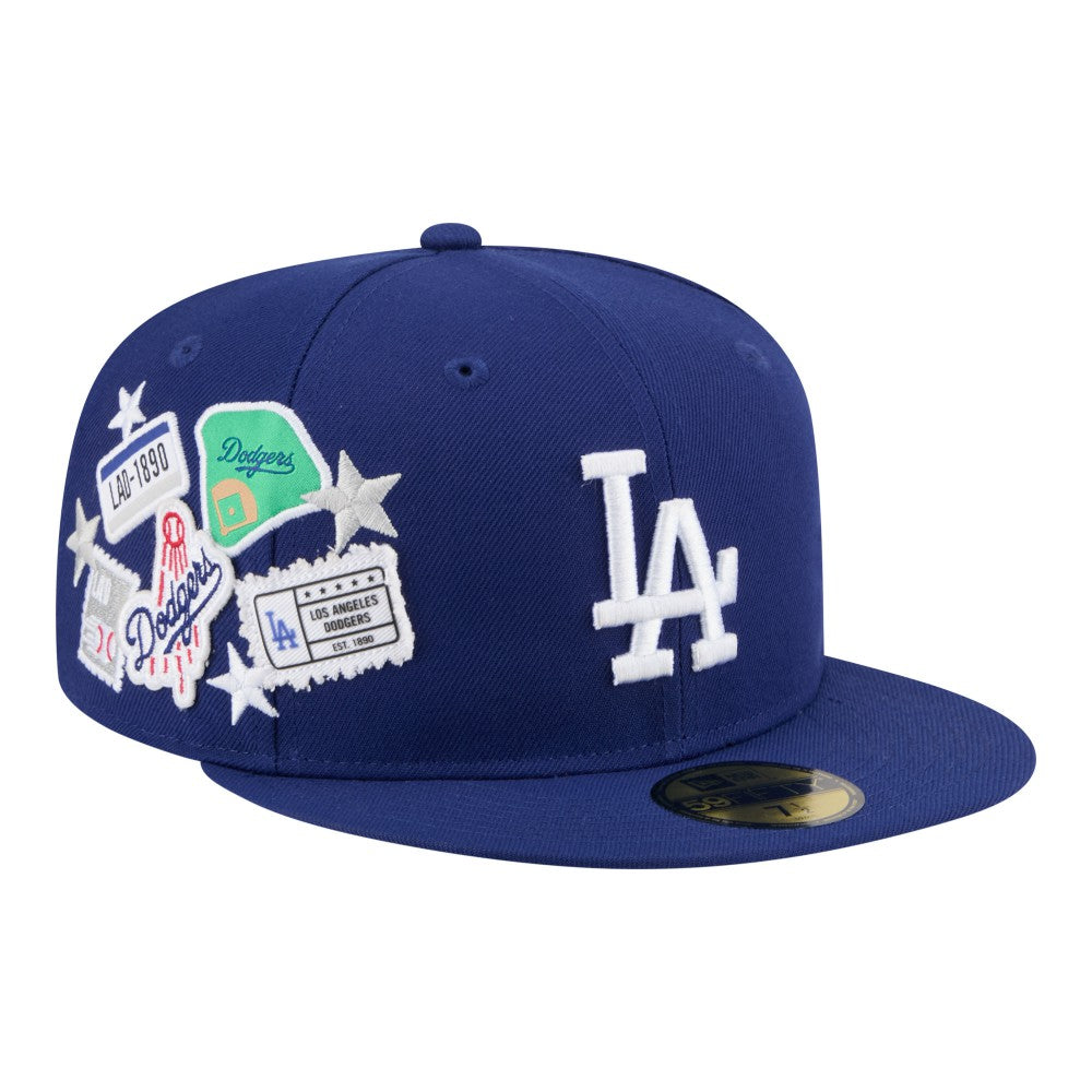 Los Angeles Dodgers City Patch 59FIFTY Fitted Hat Royal