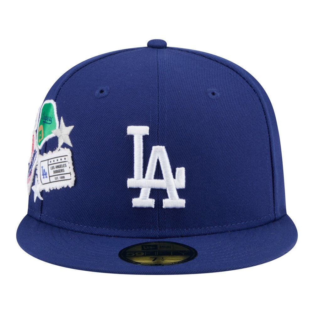Los Angeles Dodgers City Patch 59FIFTY Fitted Hat Royal
