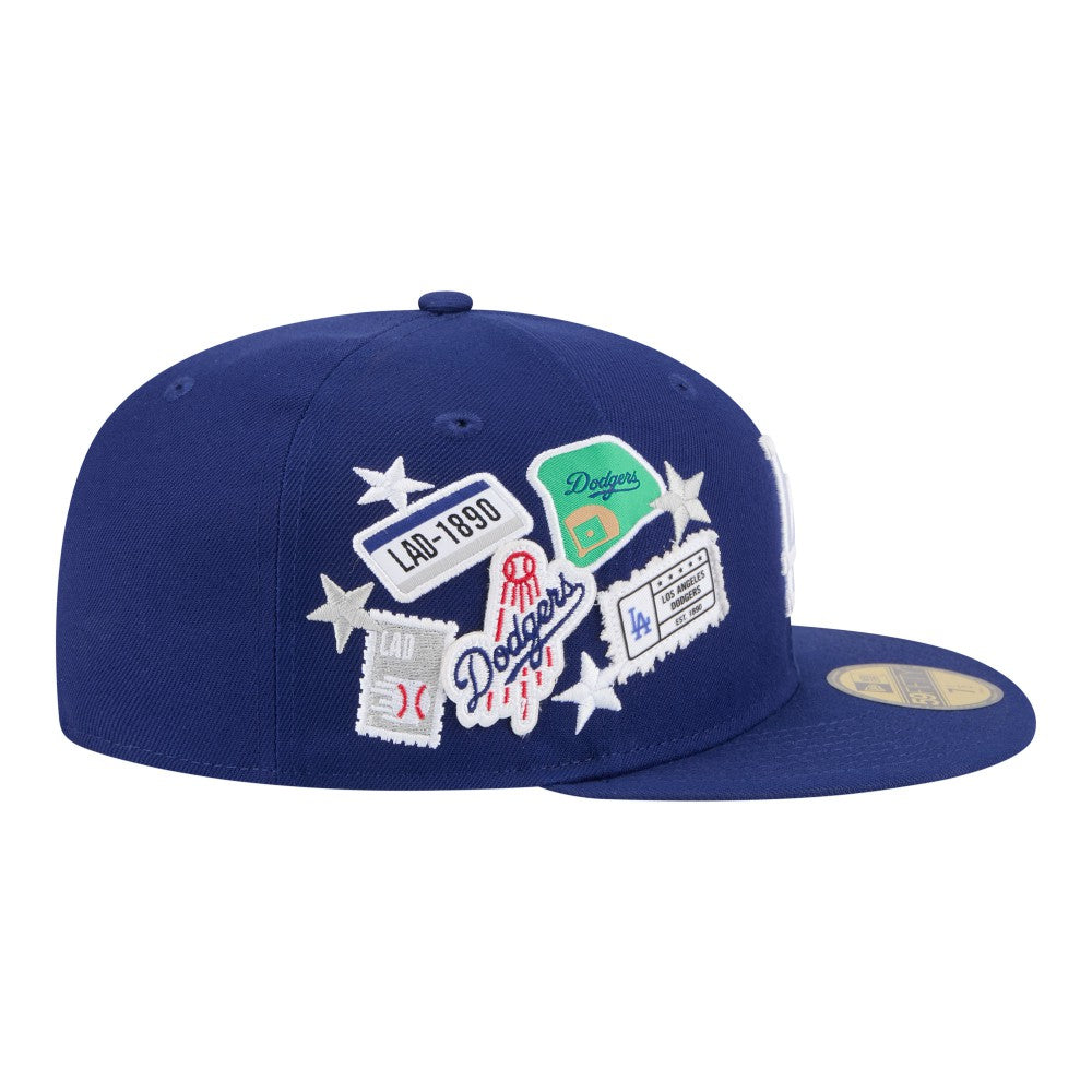 Los Angeles Dodgers City Patch 59FIFTY Fitted Hat Royal