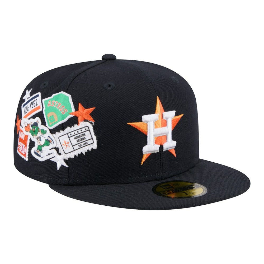Houston Astros City Patch 59FIFTY Fitted Hat Navy
