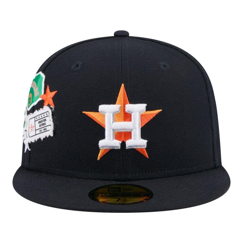 Houston Astros City Patch 59FIFTY Fitted Hat Navy
