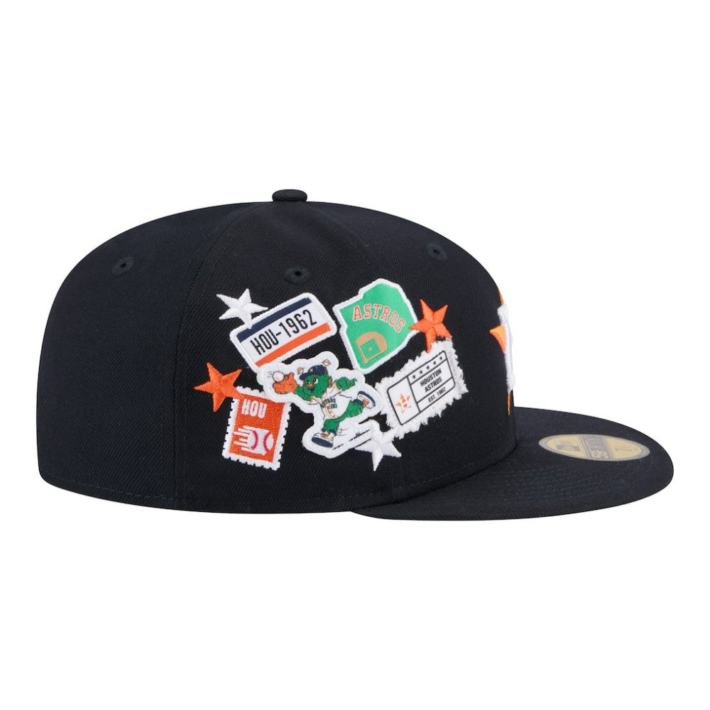 Houston Astros City Patch 59FIFTY Fitted Hat Navy