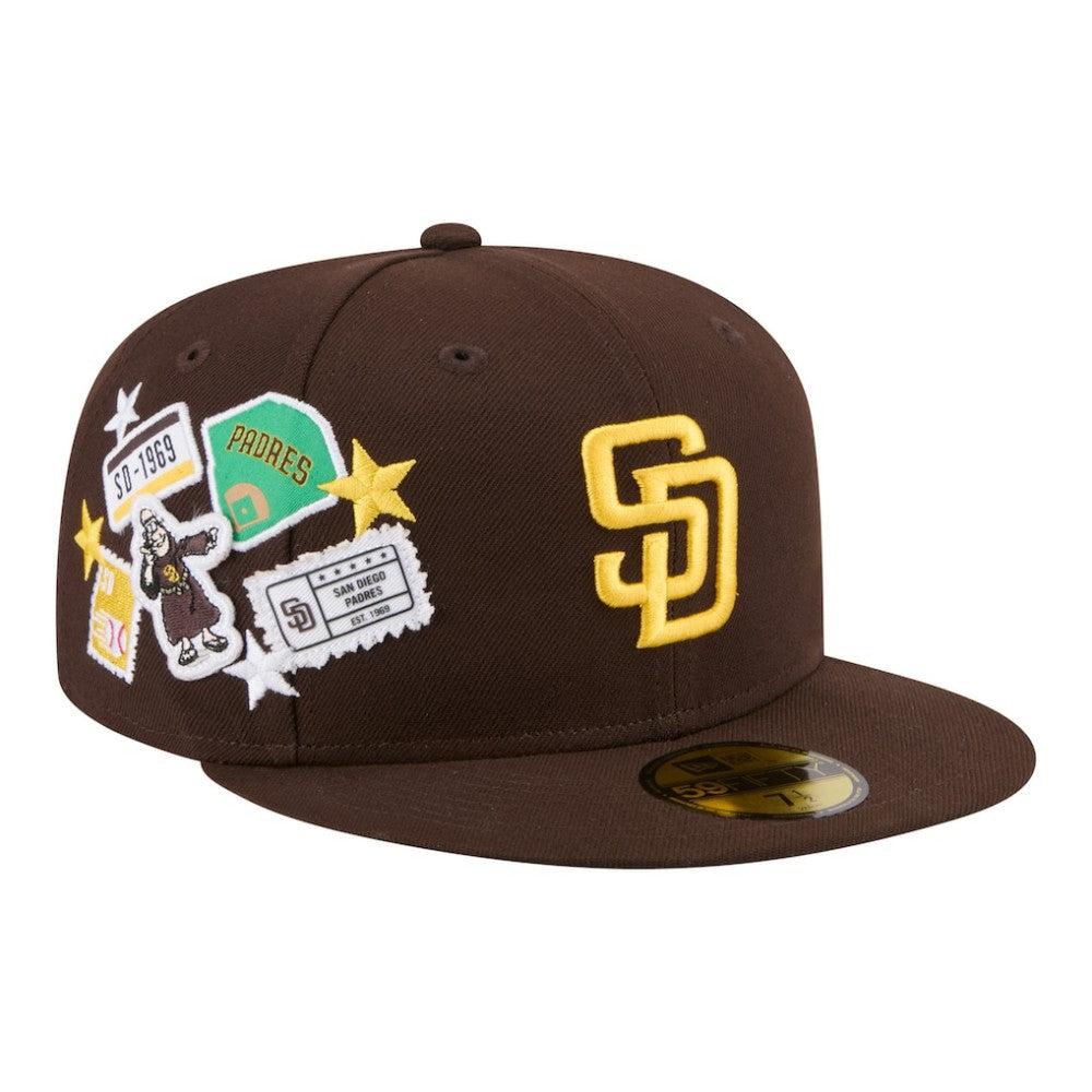 San Diego Padres City Patch 59FIFTY Fitted Hat Brown